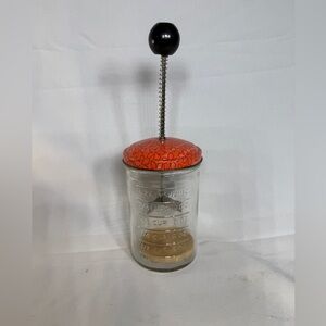 Glass Measuring Jar with Spring Press Lid
